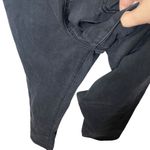 Free People  We The Free Selena Jumpsuit Small Black Denim Zip Short Sleeve Slim Photo 7