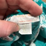 Vintage Hawaii Made Tropical Causal Dress Size Large Teal and White Green Photo 3