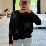 Sundry Star Sweater in Black Photo 2