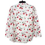 Florence by Mills Couch Date Collection Oversized Rose Print Pajama Shirt XXS White Photo 4