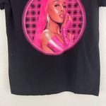 DOJA CAT Black Hot Pink Portrait Crewneck Short Sleeve Graphic Band Tee Photo 2