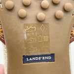 Lands' End  Womens 8.5 Woven Rattan Beaded Sandal Slip On Floral Brown‎ Summer Photo 7