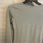 ALBION FIT Albion nylon striped active wear base layer top ladies XS athleisure preppy Photo 1