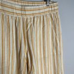 Anthropologie  Cloth & Stone striped linen blend pull on crops Photo 1