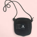 Converse  Black Mesh Mini  Zip Crossbody Bag Photo 0