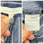 Current Air Cropped Mid Rise Bootcut Jeans Blue Red White Stripes Lightweight XS Photo 6