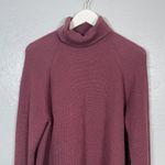 Title Nine Women L Mauve Pink Offsite Synergy Turtleneck Knit Sweater Boxy Fit Photo 2