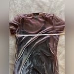 Forever 21  Y2K Metallic Mesh Holographic T-Shirt Mini Dress Women’s Sz 0X EUC Photo 7