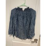 Loft chambray denim 3/4 length blouse Size small Photo 4