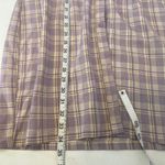 Pretty Little Thing Plaid Long Sleeve Button Down Lilac Shirt Dress NWT Sz 16 Photo 11
