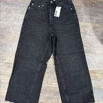 Top Shop Black Wide Leg Crop Jeans Photo 0
