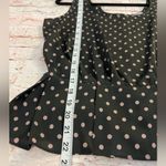 Violet+Claire 🌱 Grey and Pink Polka Dot Sleeveless Peplum top Size M Photo 2