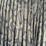 Missguided  Snakeskin‎ Print Pleated Midi Skirt A Line Career Party Olive Green Photo 4