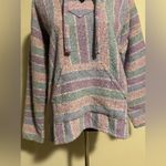 None EUC Purple and Pink Striped Baja Hoodie with Pocket size medium Photo 3