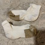 Ankle Thick Brown Tip White Socks Photo 0