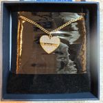 I Love You Heart Shaped Faux Gold Diamond Gem Necklace Love Gift Valentine’s Day Photo 0