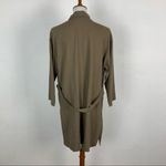 Mod Ref  Womens Small Brown Longline Cardigan Duster Open Front Cozy Photo 3