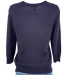 J.Crew  Embellished Jewel Sweater XS Navy Mohair Wool Blend Beaded Holiday Party Photo 3