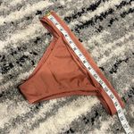 Height Cheeky High Leg Bikini Bottoms Size Large Dusty Rose Pink Photo 5