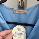 Altar'd State  Juliana Smocked Satin Dress Chambray Photo 4