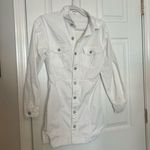 superdown Holland Denim Dress in White Photo 3