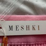 Meshki NWT  CeCe Pink Ribbed Knit Mini Skirt, size M Barbiecore boho Y2K ballet Photo 10
