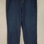 Lee  Dark Wash Relaxed Straight Leg Pants Size 16 Long Photo 0