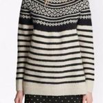 French Connection Norway High Neck Fair Isle Wool Sweater Photo 9
