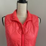 J.Crew Puffer Vest XS Neon Orange Quilted Sleeveless Jacket Cabin Core Granola Photo 4