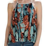 Hippie Laundry  Leaf Print Tank Top Photo 0