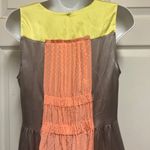 Rebecca Taylor  Colorblock Dot Print Silk Maxi Dress Photo 9