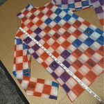 Cartoon Network Powerpuff Girls checkered mesh turtleneck, long sleeve, stretchy Purple Size undefined Photo 7