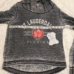 US apparel size small long sleeve distressed Fort Lauderdale hoodie GUC Gray Photo 9