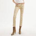 NILI LOTAN Khaki Wallpaper Print‎ Mid Rise Jeans Size 26 New with Tags Photo 6