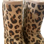 UGG NWOB  Classic Short II Sheepskin Boot Leopard Print Photo 5