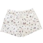 Joie  White Porcelain Floral Pleated Shorts Sz 12 Photo 5