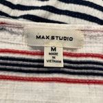 Max Studio Red, White and Blue Striped Tank Top Size Medium Photo 2