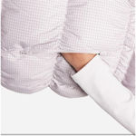 Nike NWT Women's Small Gray/Lavender Therma-Fit Loose Long Wind Puffer Vest Photo 3