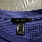 Forever 21  Purple Butterfly Waffle Knit Butterfly Graphic Cropped Tee Sz S‎ Photo 5