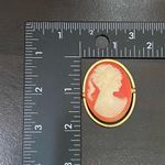 Vintage Unsigned Coral Victorian Cameo Gold Photo 7