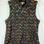 Coldwater Creek Front Zip Zig Zag Chenille Vest size 2XL Photo 0