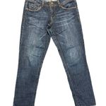 Rewind Womens Denim Blue Jeans Pants Lightweight Dark Wash Straight Leg Size 7 Photo 0