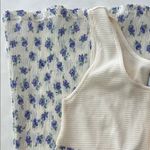 Unif  Butter Dress Cream and Purple Floral Large NWOT Photo 6