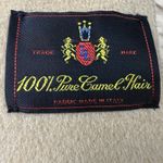 Larry Levine  Pea Coat Italy Camel Hair Vintage Women's Double Breasted Size L 14 Photo 3