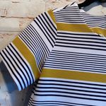Old Navy  Maternity stripe blouse exposed zipper Photo 1