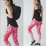 Lululemon  Sun Runner Cropped Leggings Tidal Trip Boom Juice Tie Dye Pink Size 6 Photo 1