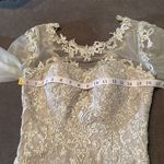 Women’s Short Gray Dress Ruffle Skirt Zip Up Back Size XS Photo 10