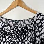 George Black & White dress asymmetric neckline size XL missing belt Photo 2