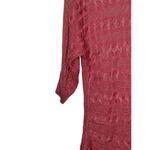 Ralph Lauren Lauren Women's Sweater Top Coastal Cable Knit 3/4 Sleeve Pink Large Photo 2