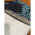 Eddie Bauer Y2K  Striped Teal Thermal Long Sleeve Shirt Medium Outdoors Snaps M Photo 9